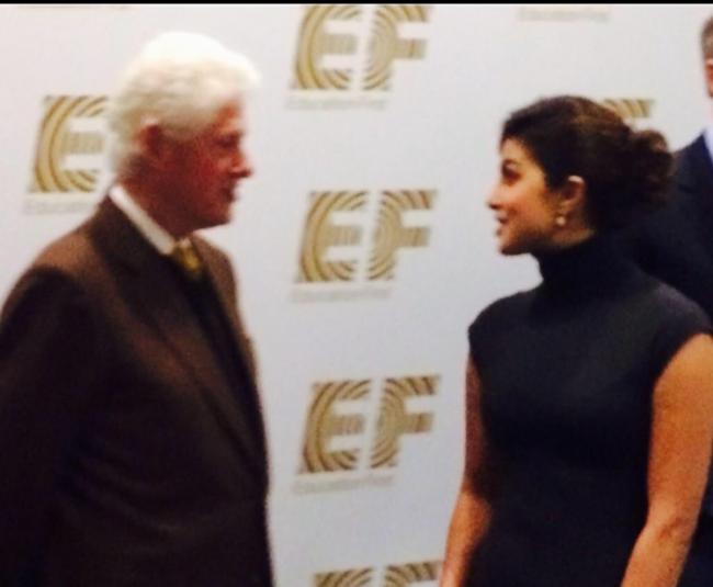 Priyanka Chopra gives a speech in EF 50th Anniversary in Boston